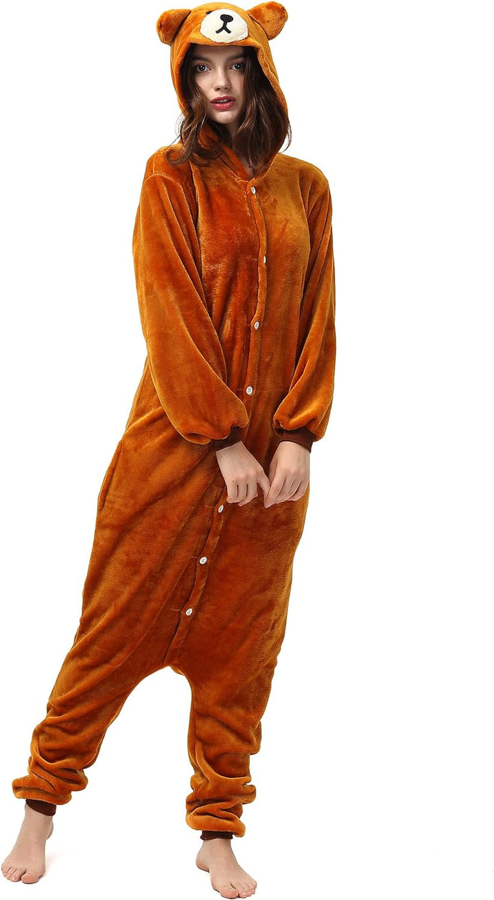 Katara 1744 (30+ Designs) Bären-Kostüm Teddy, Unisex Onesie/ Pyjama-Qualität für Erwachsene & Teenag