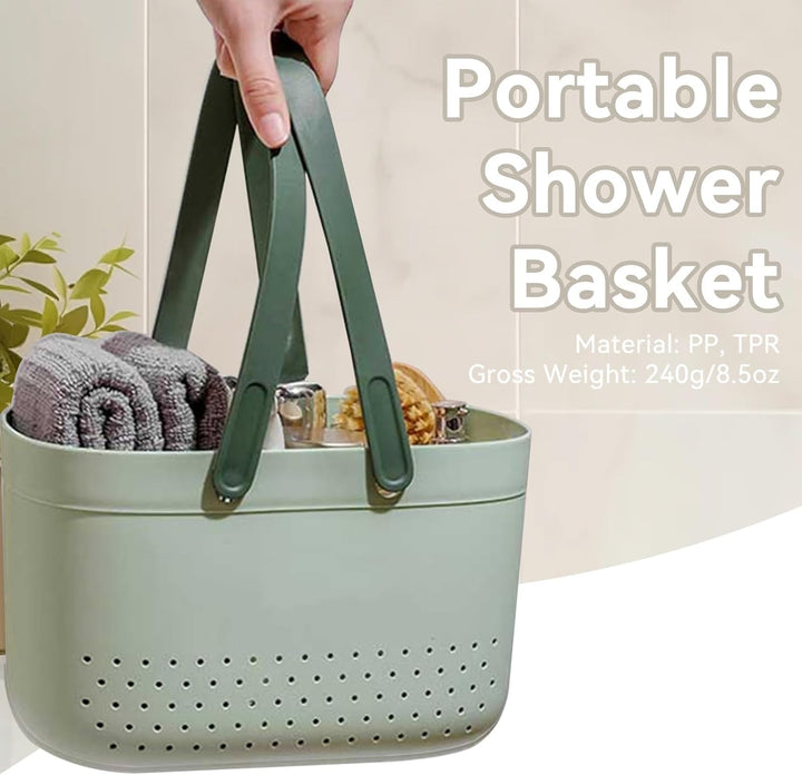HERCHR Putzmittel Organizer Caddy Organizer, Tragbare Dusche Caddy Korb, Tragbarer Duschkorb, Kunsts