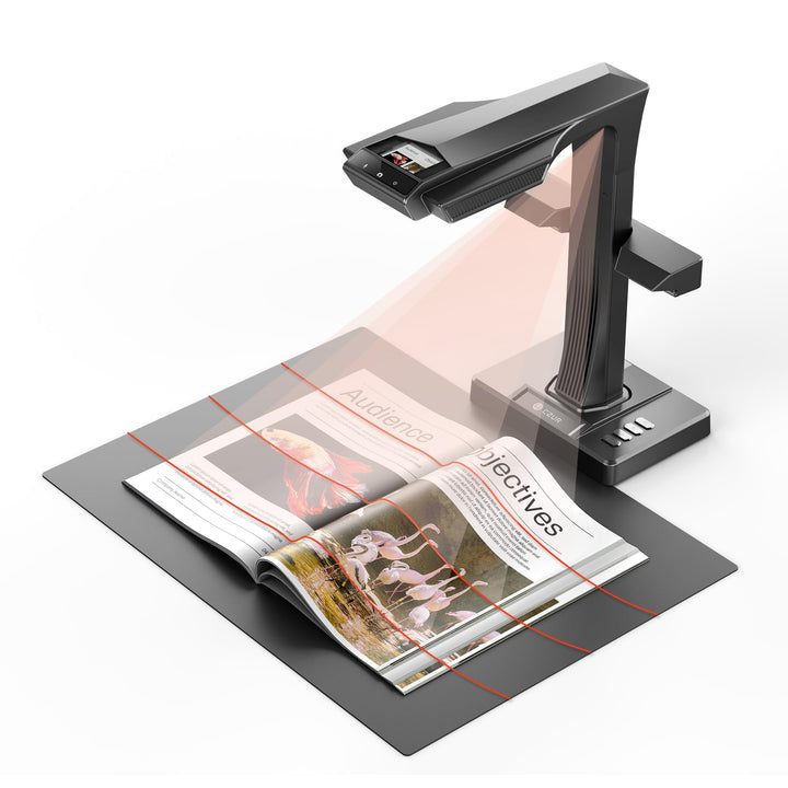 CZUR ET18-P Upgrade Buchscanner, Schnell-Scan Dokumentenscanner, Nach PDF Konvertieren/Durchsuchbare