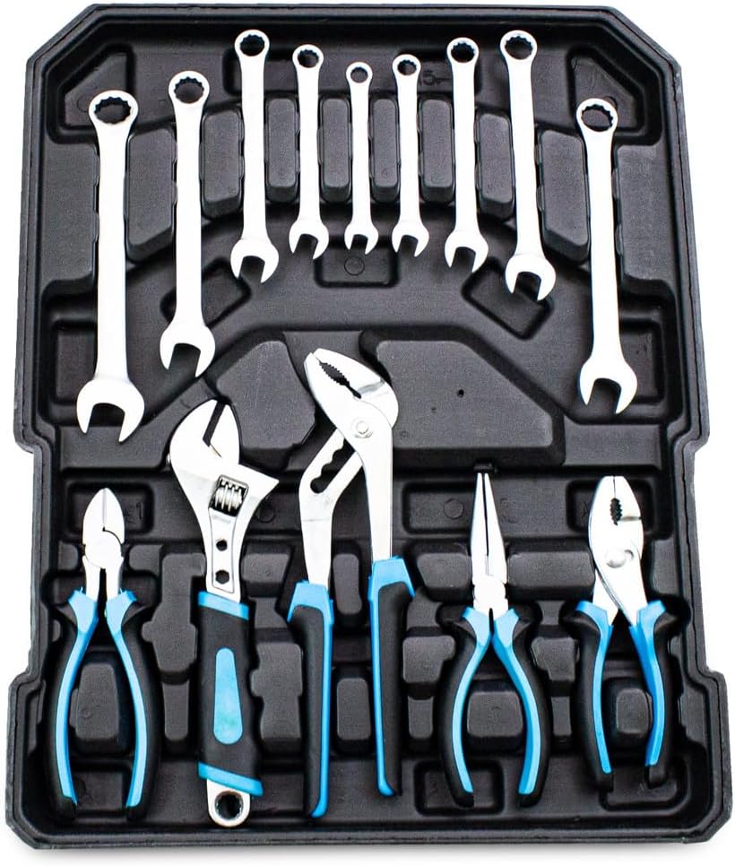 MS Point BITUXX Werkzeugkoffer 1200 teilig Werkzeug Knarrenkasten Werkzeugkiste Werkzeugtrolley Nuss