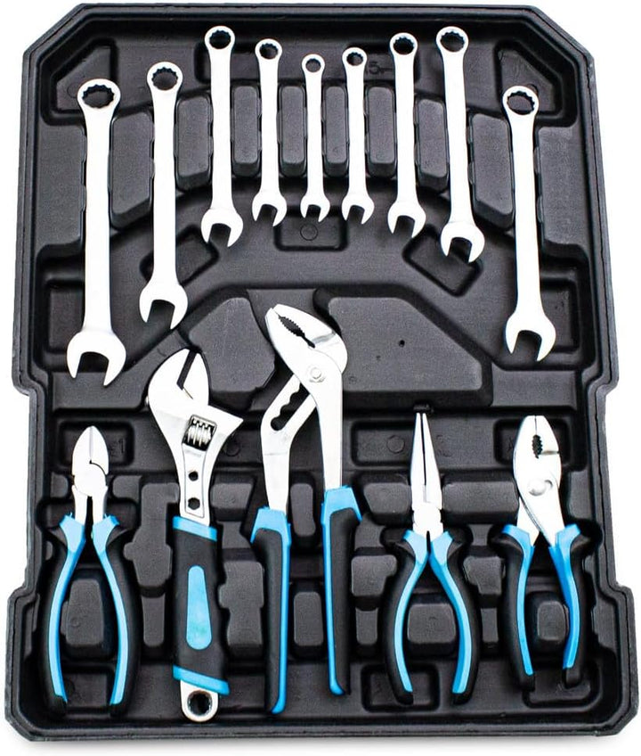 MS Point BITUXX Werkzeugkoffer 1200 teilig Werkzeug Knarrenkasten Werkzeugkiste Werkzeugtrolley Nuss