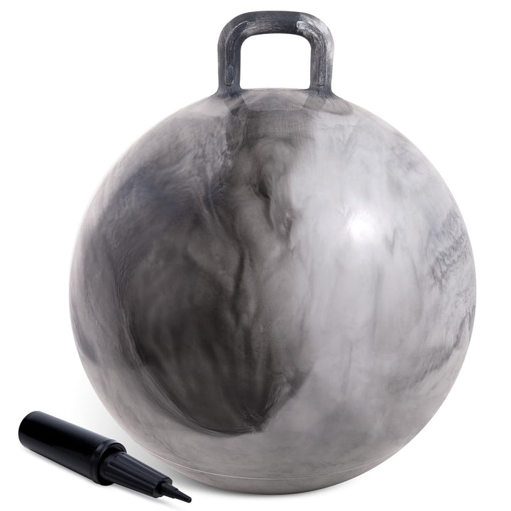 U&C Planet Hüpfball 45 cm Hopperball mit Pumpe 18 Zoll Sprungball für Kinder ab 3 Jahre aufblasbare