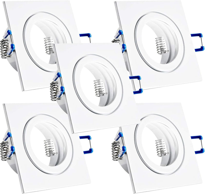 trendlights24 Mare IP44 Decken LED Bad Einbaustrahler 230V 5er Set - 5W 400lm ultra flach 35 mm - We