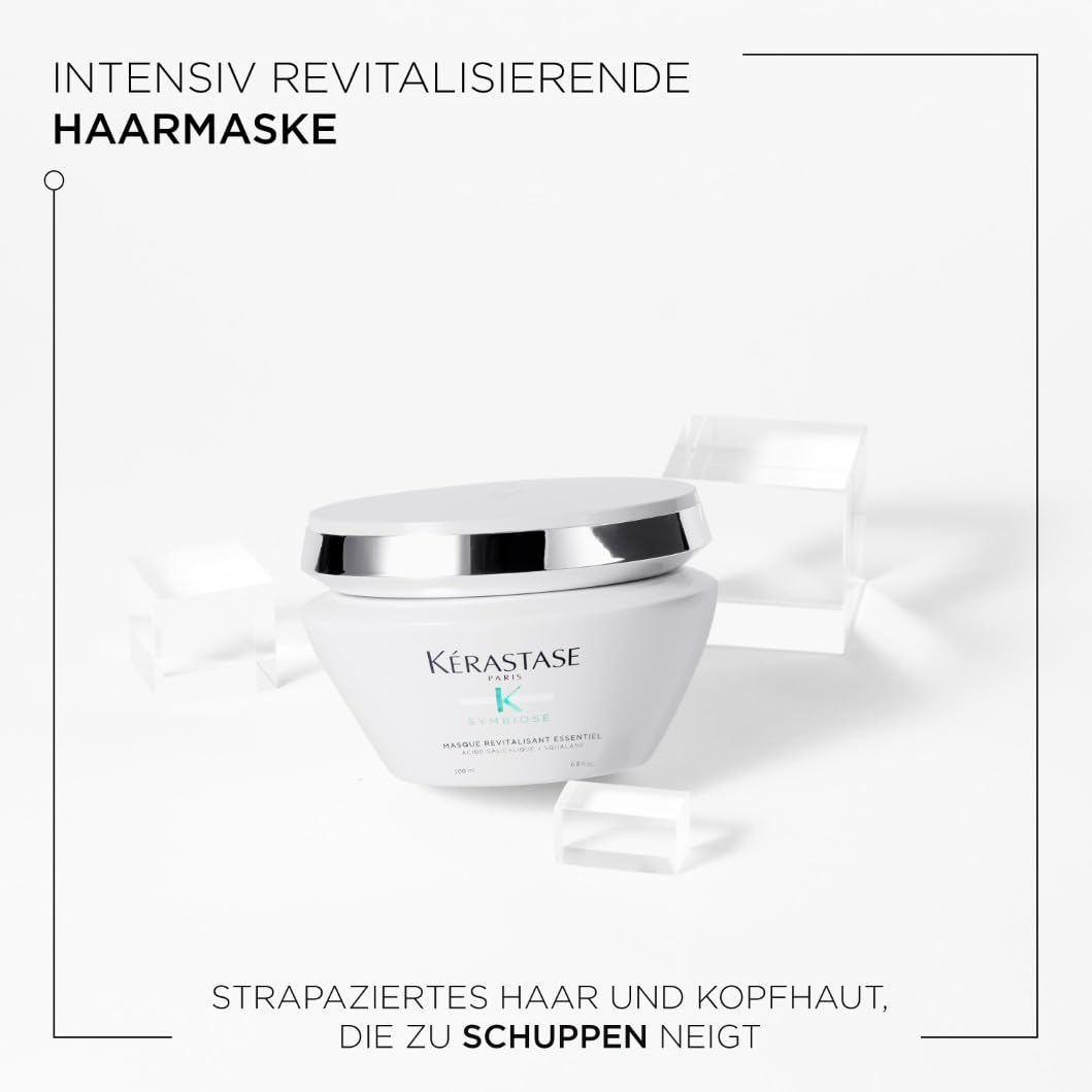 Kérastase Symbiose, Nährende Anti-Schuppen Haarmaske, Für strapaziertes und trockenes Haar, Sulfatfr
