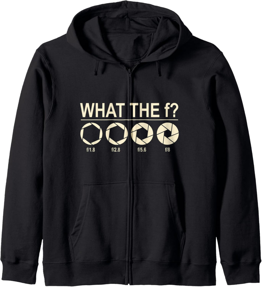 What the F? Fotograf Kamera Blende Spiegelreflex Geschenk Kapuzenjacke