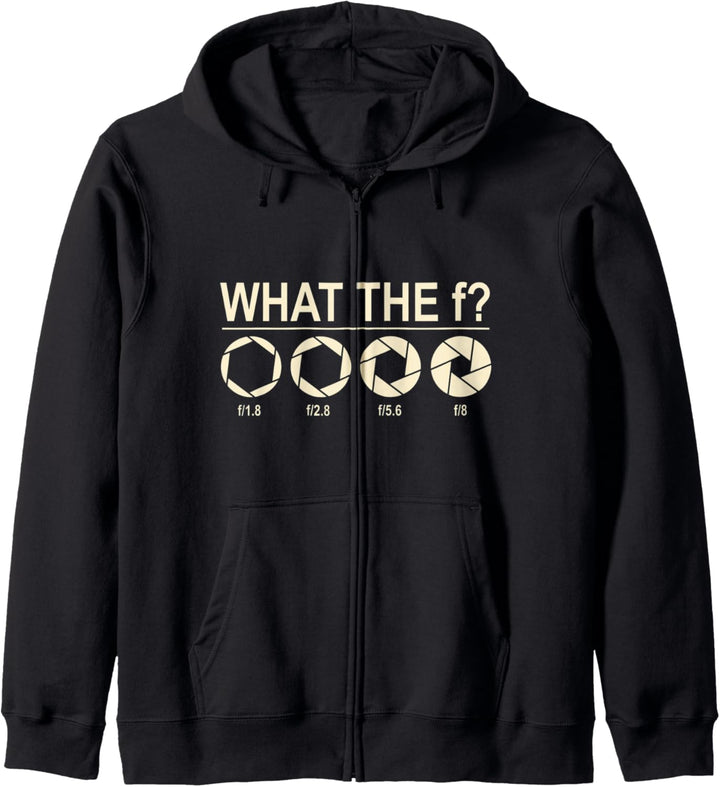 What the F? Fotograf Kamera Blende Spiegelreflex Geschenk Kapuzenjacke