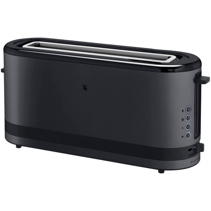 WMF KÜCHENminis Langschlitztoaster, Deep Black Design, 2-Scheiben-Toaster, Kompakt, Für 2 XXL-Toasts