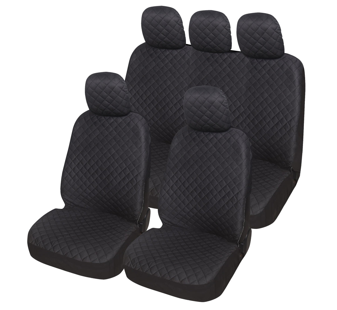 Auto Accessori Lupex A21 Universal Auto Sitzbezug Schonbezüge Vorne Hinten (Komplettset, Schwarz) Se