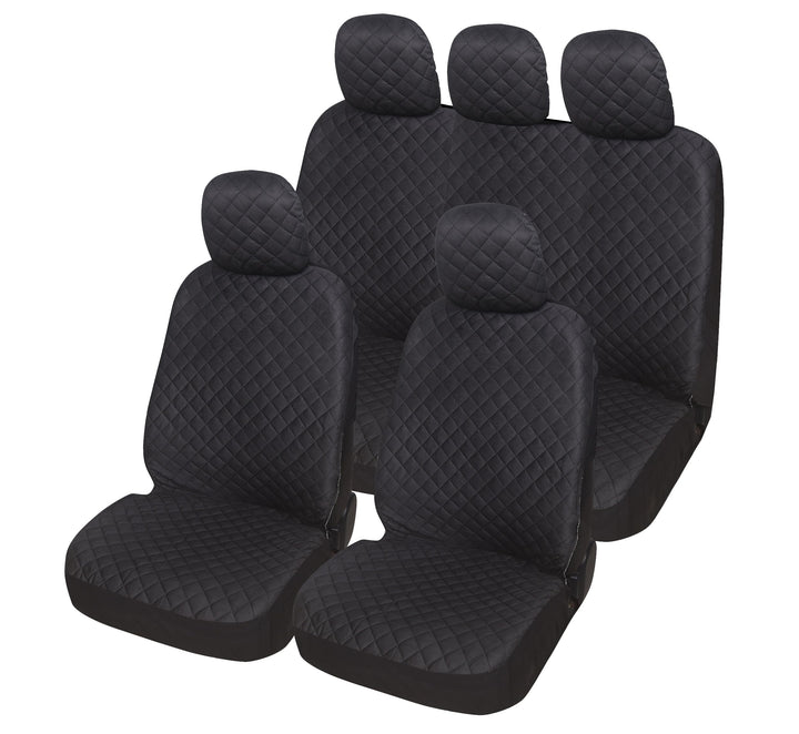 Auto Accessori Lupex A21 Universal Auto Sitzbezug Schonbezüge Vorne Hinten (Komplettset, Schwarz) Se