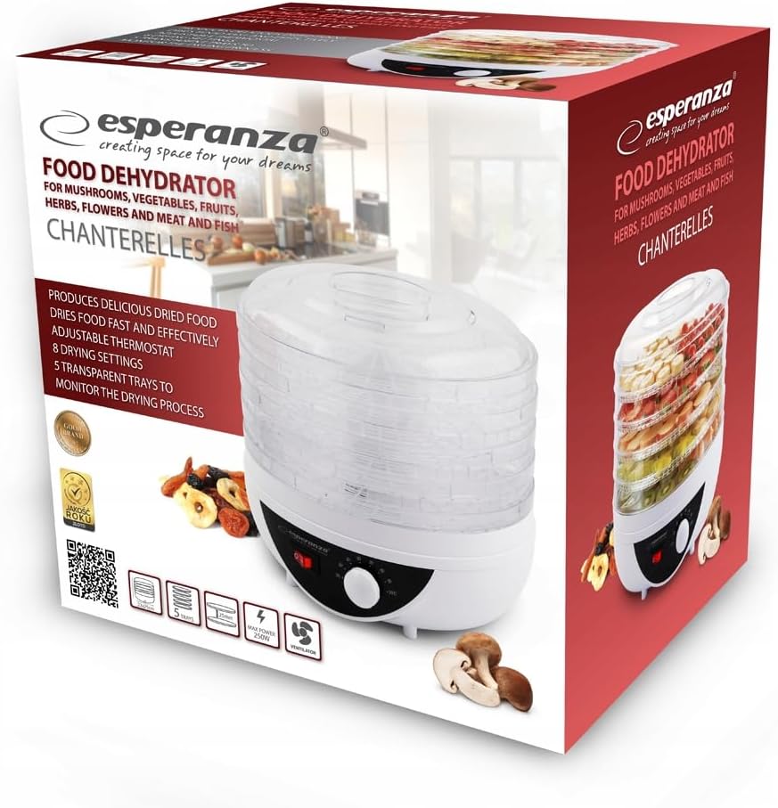 Esperanza Lebensmittel Dehydrierer Chanterelles EKD002