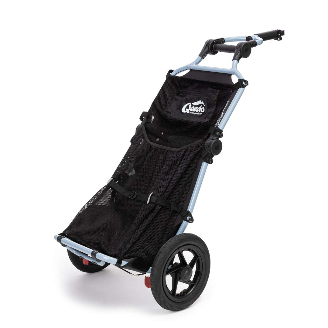 Qeedo Travoy Fahrrad Lastenanhänger (2020) Set Gepäcknetz - Cool Grey