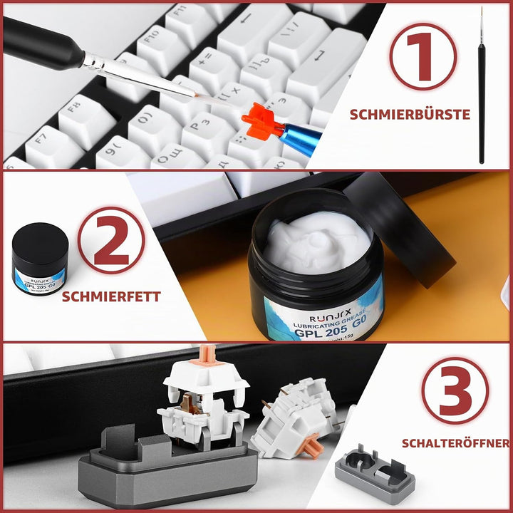RUNJRX 36 Signal Glube Station für Tastaturschalter, GPL 205g0 0,53oz/15g, Schalteröffner für MX Che