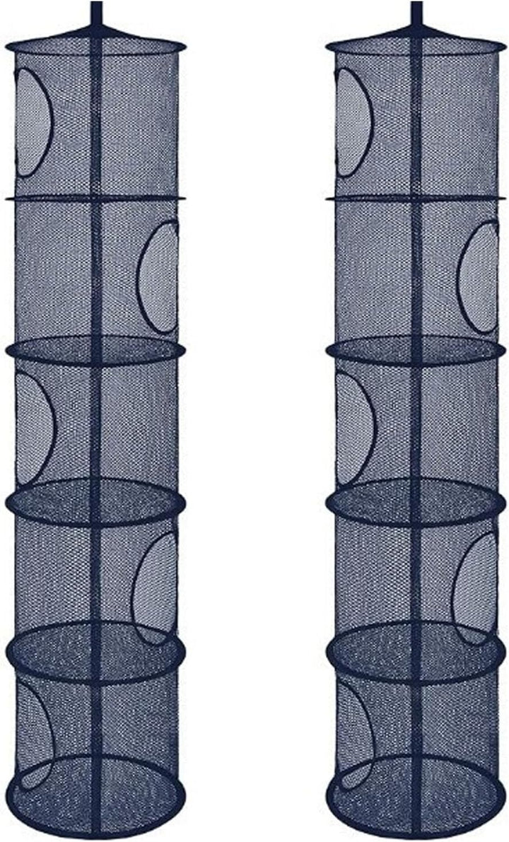 Hängeaufbewahrung, 2 Stück Faltbare Hängeaufbewahrung Organizer, 5 Fächer Hängeregal Mesh Hängende N