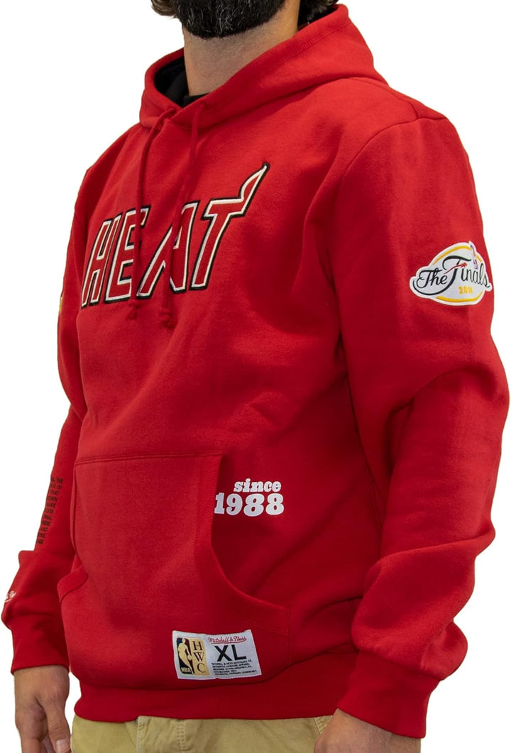Mitchell & Ness NBA Miami Heat Origin Fleece Fleece Kapuzenpullover Herren rot/blau, S