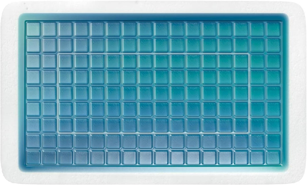 Technogel Pixel Deluxe Nackenstützkissen Gel Kissen (66 cm x 40 cm, 9), TG-PIL-ED09, Weiss, 60x40x9,