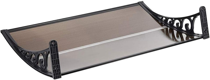 Vordach für Haustür, Überdachung Haustür aus Aluminium und Kompletten Polycarbonat-Hohlkammerplatte,