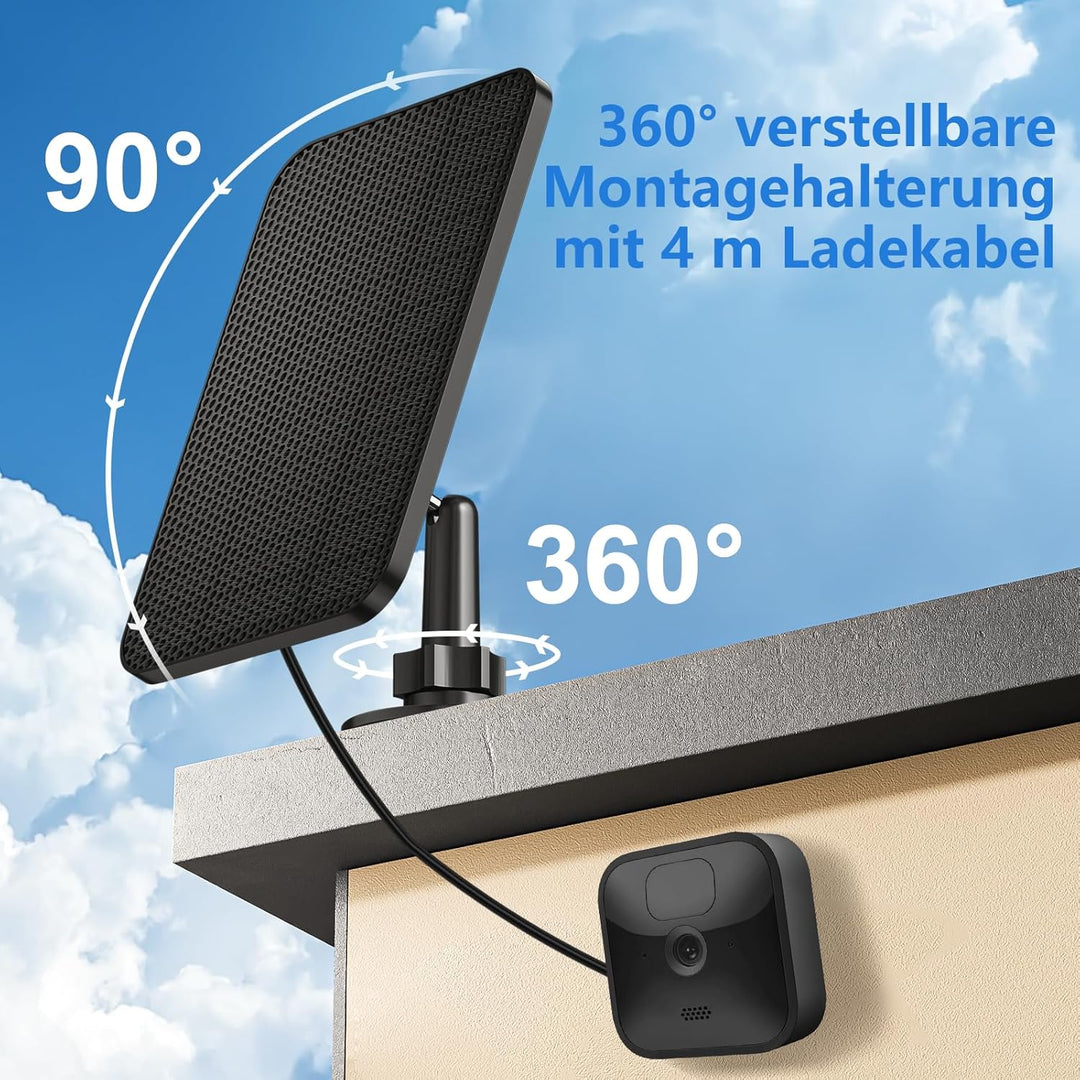 4-W-Solarpanel kompatibel mit Blink-Kamera, für Blink Outdoor 4 (4. Generation)/Blink Outdoor (3. Ge