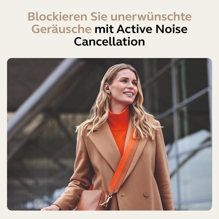 Jabra Evolve2 Buds True Wireless In-Ear-Bluetooth mit aktiver Geräuschunterdrückung (ANC), 4 Mic Mul