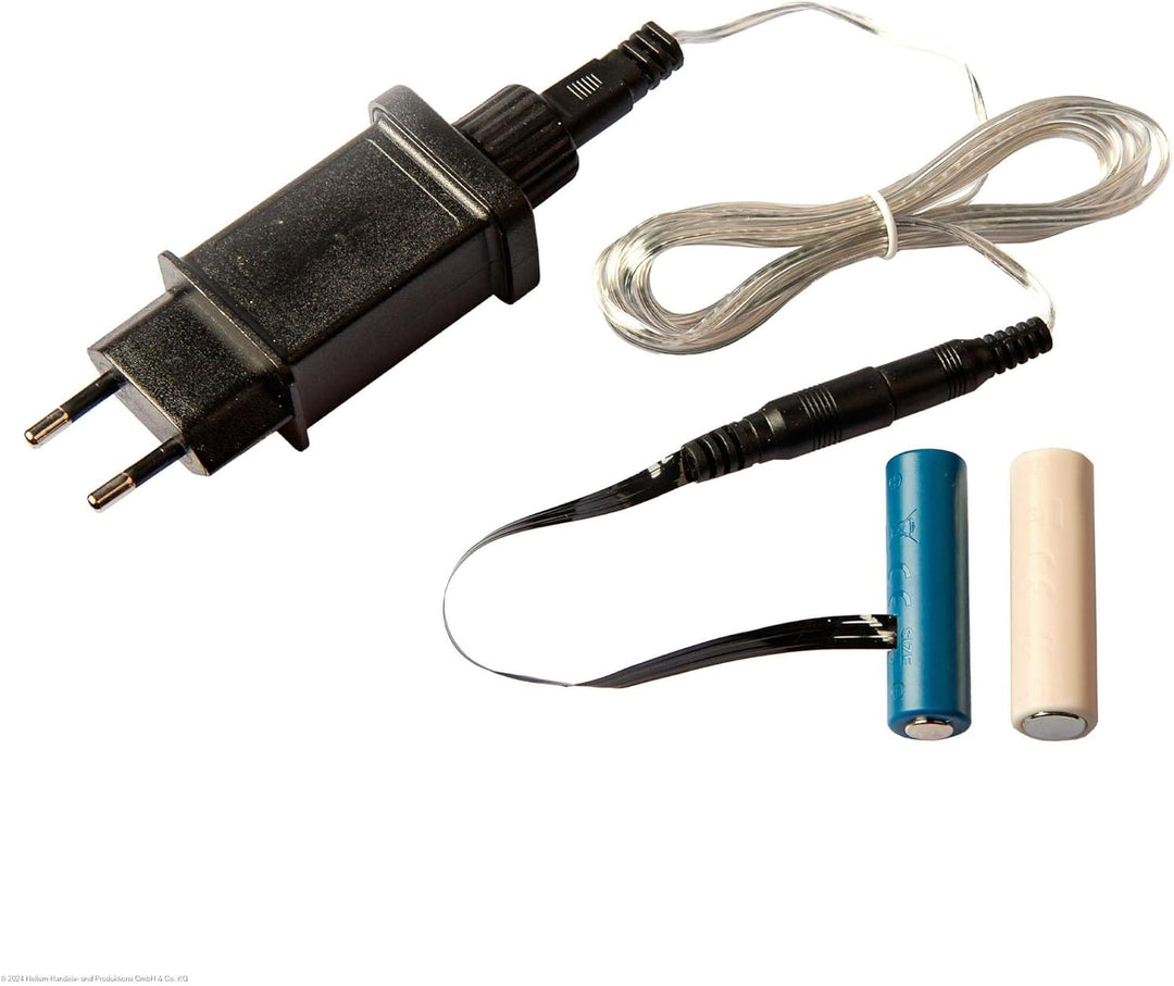 Hellum Batterie Adapter, 3V Netzteil Adapter Batterie-ersatz für AA x 2 Stück Batterien, AA x 2 Dumm