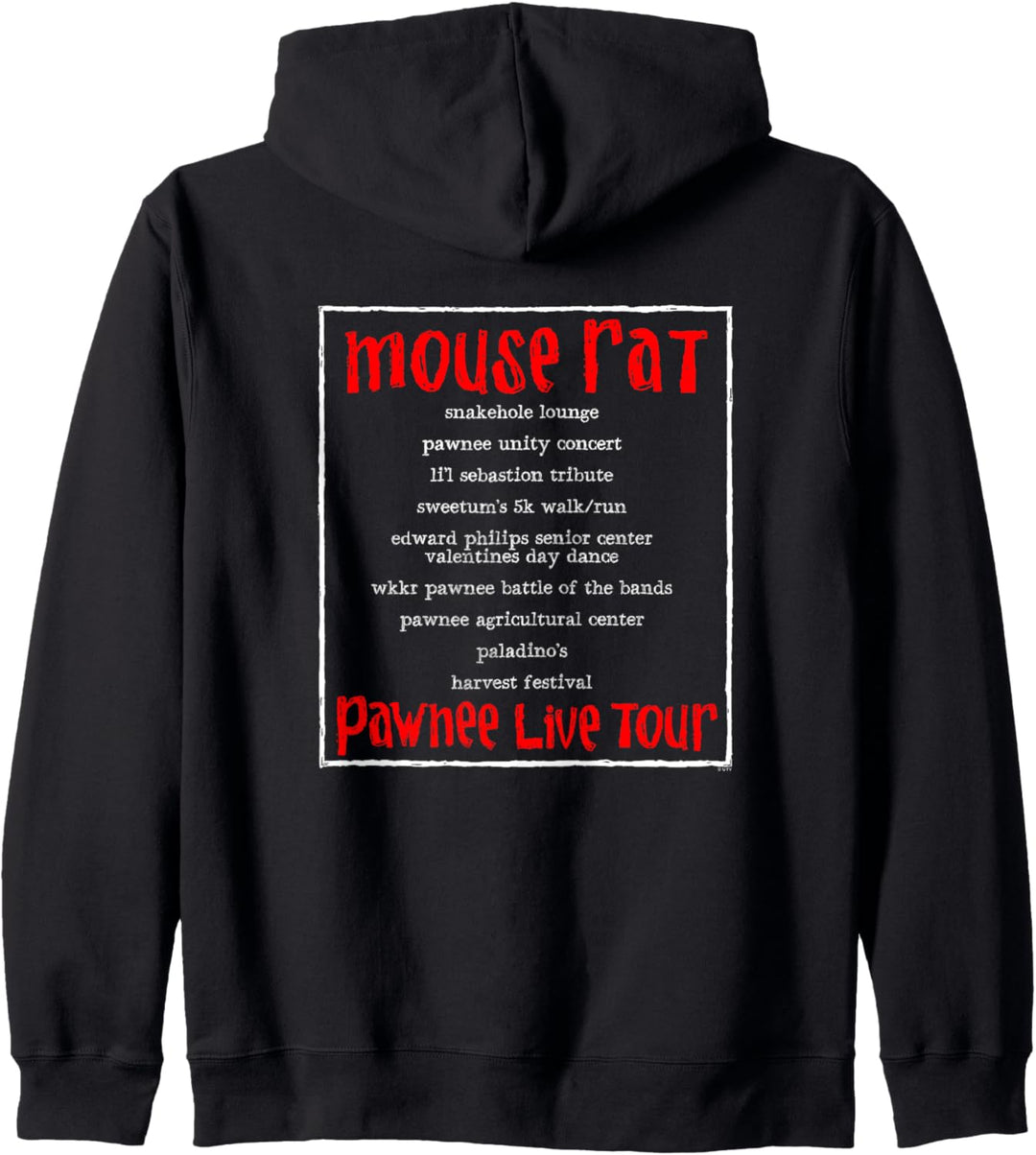 Parks & Recreation Maus Ratte Pawnee Tour Kapuzenjacke