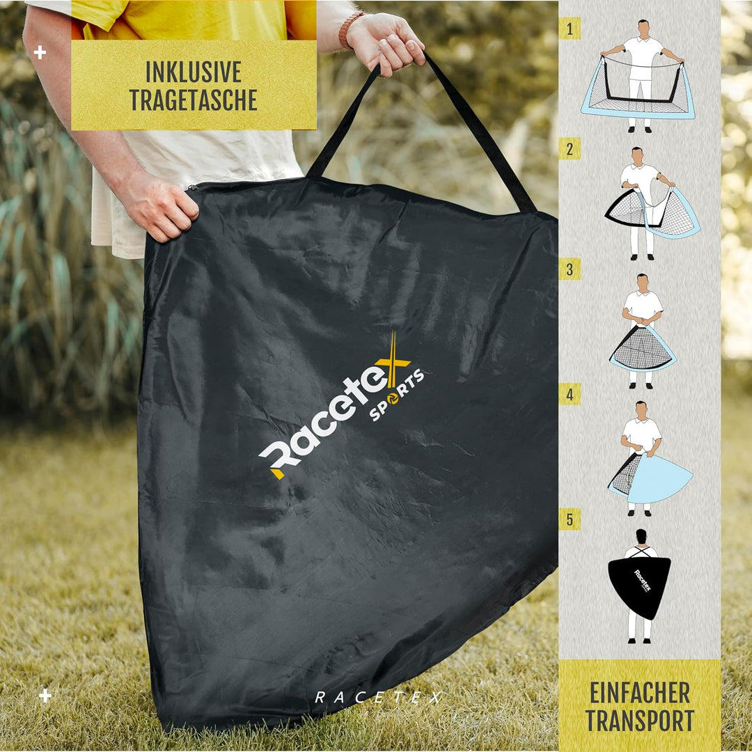 Racetex 2er Fussballtor Kinder Set - Fussball Tore inkl. nützlicher Tasche zum Transportieren - Vers
