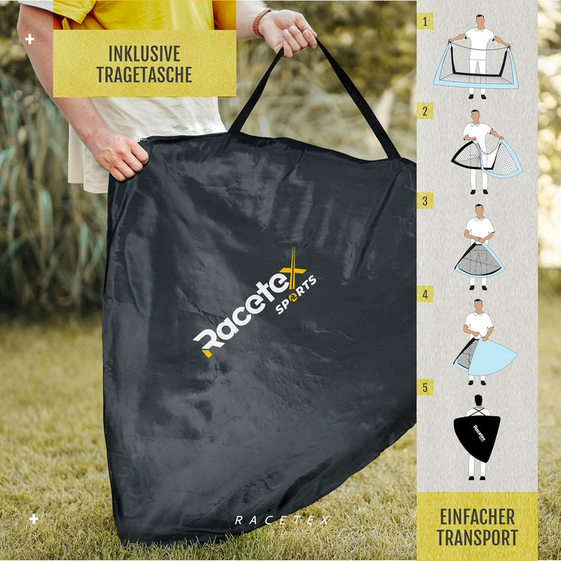Racetex 2er Fussballtor Kinder Set - Fussball Tore inkl. nützlicher Tasche zum Transportieren - Vers