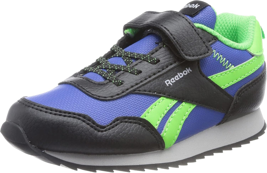 Reebok Unisex Kinder Royal Classic Jogger 3 Sneaker 20 EU Core Black Vector Blue Solar Lime, 20 EU C