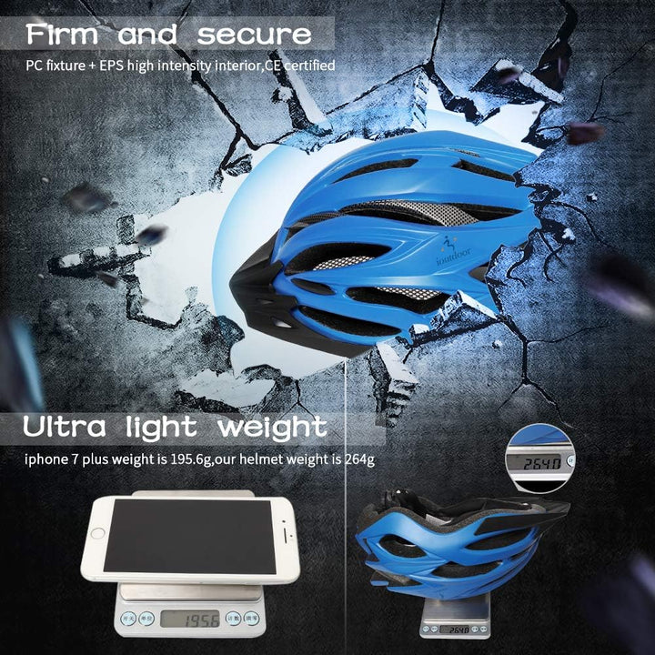 ioutdoor Premium Fahrradhelm, CE CPSC Zertifikat, Radhelm mit Abnehmbarer Sonnenblende und Insektenn