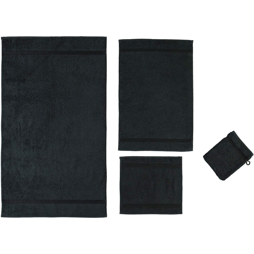 Rhomtuft Handtücher Princess schwarz - 15 Handtuch 55x100 cm Handtuch 55x100 cm Schwarz - 15, Handtu