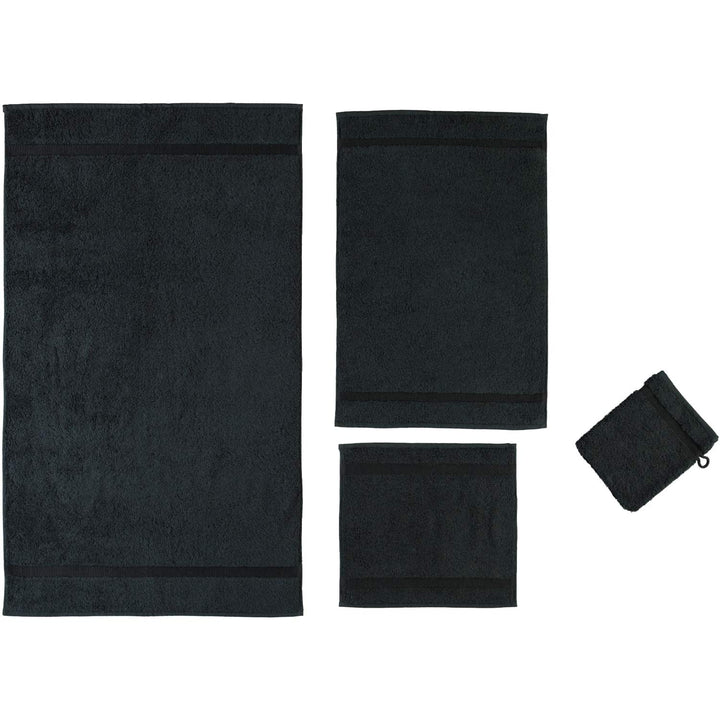 Rhomtuft Handtücher Princess schwarz - 15 Handtuch 55x100 cm Handtuch 55x100 cm Schwarz - 15, Handtu