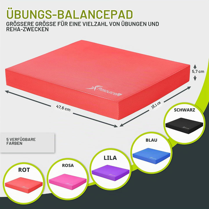 ProsourceFit Übung Balance Pad - Rutschfeste gepolsterte Schaumstoffmatte &amp; Knieschoner für Fitness
