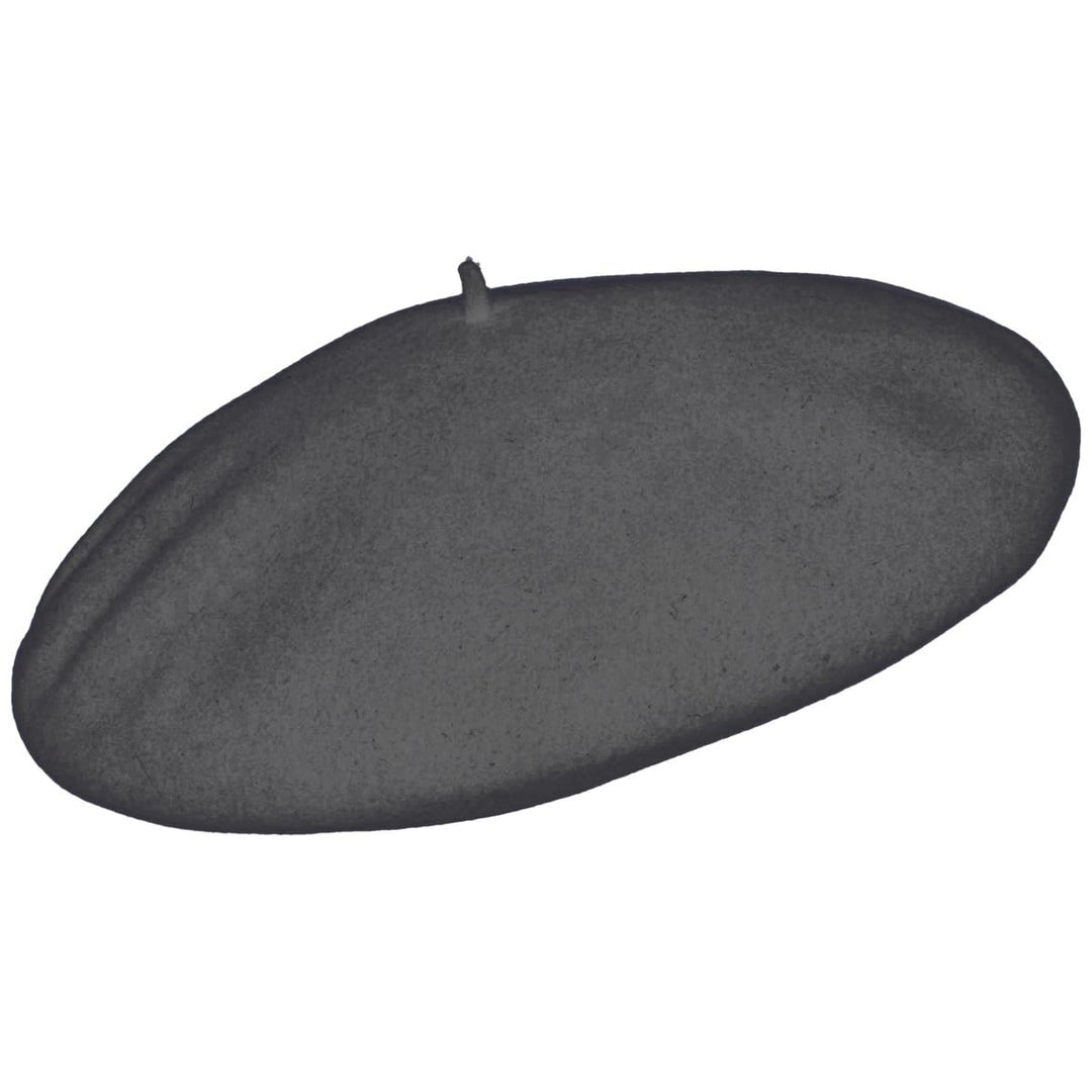 LAULHÈRE Original Herren Baskenmütze | Barett | Made IN France - aus 100% Merino-Wolle 55 Anthrazit,