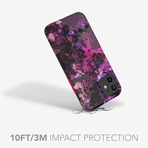 tech21 EcoArt Collage Rosa und Lila für Apple iPhone 12 Pro Max 5G – Vollständig biologisch abbaubar