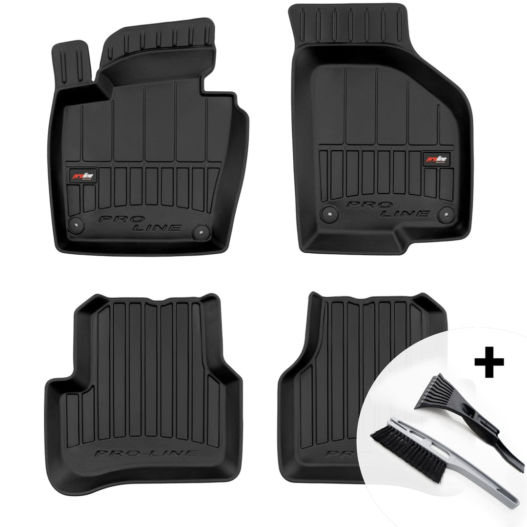 moto-MOLTICO 3D Gummimatten Auto Fussmatten Gummi Automatten 4-teilig Set - passend für VW Passat B6