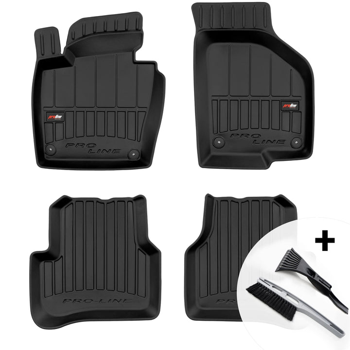moto-MOLTICO 3D Gummimatten Auto Fussmatten Gummi Automatten 4-teilig Set - passend für VW Passat B6