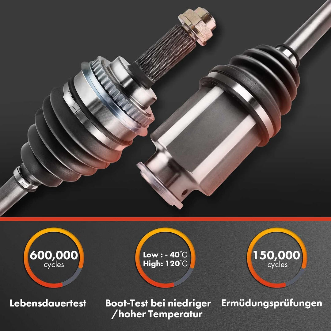 Frankberg 2x Antriebswelle Vorne Links Rechts Kompatibel mit M.u.l.t.i.v.a.n V 7E 7H 2009-2015 Trans