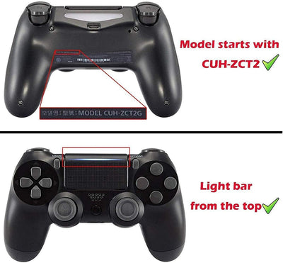 eXtremeRate Tasten für ps4 Knöpfe D-Pad L1 R1 R2 L2 Buttons Trigger Thumbsticks DTFS LED Kit kompati