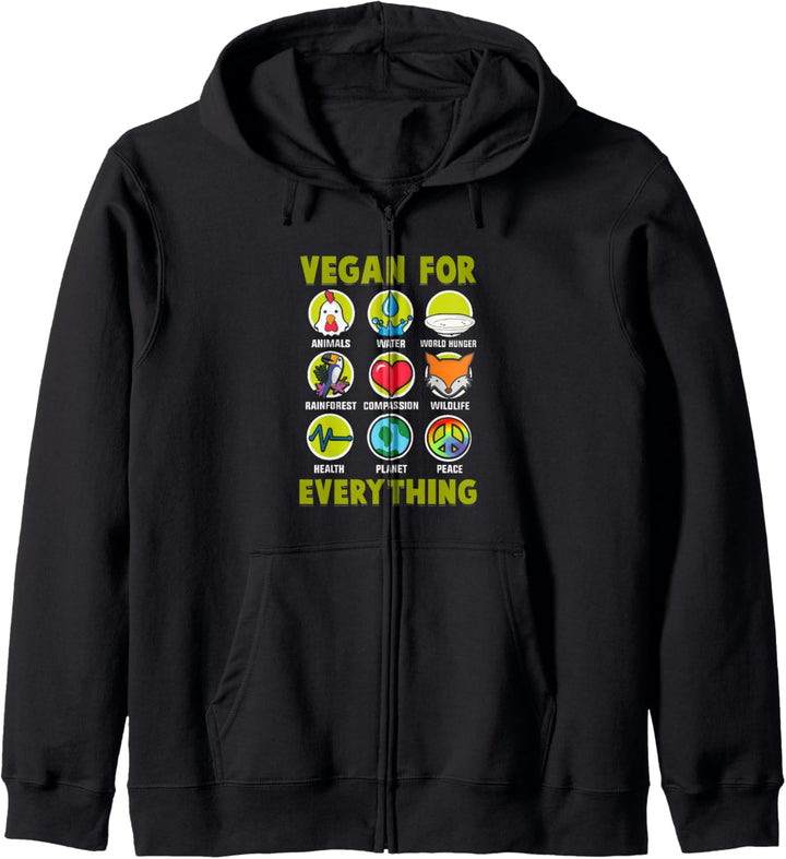 Vegan For Everything Proud Vegan Kapuzenjacke