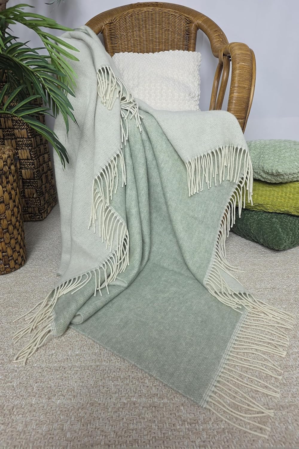 Wolldecke 100% Schurwolle Wohndecke in versch. Farben 140 x 200 cm Tagesdecke Schurwolldecke Woll-Pl