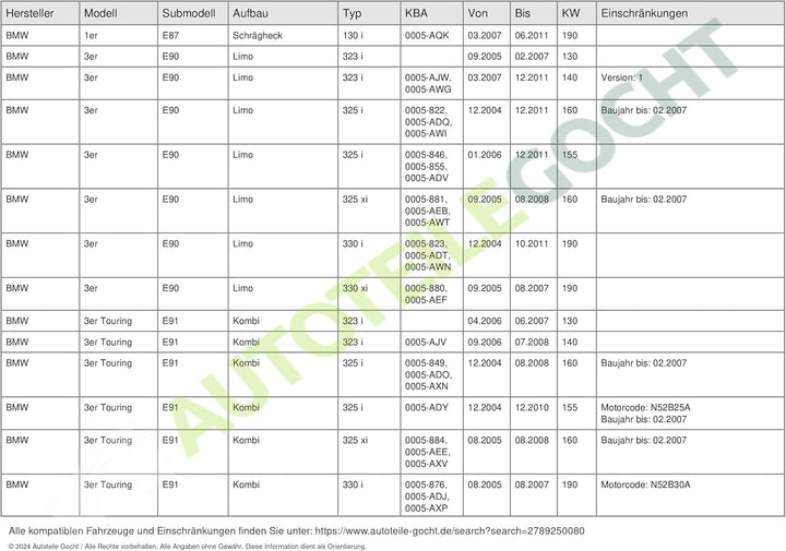 BREMI 30245-BRE Einspritzanlage
