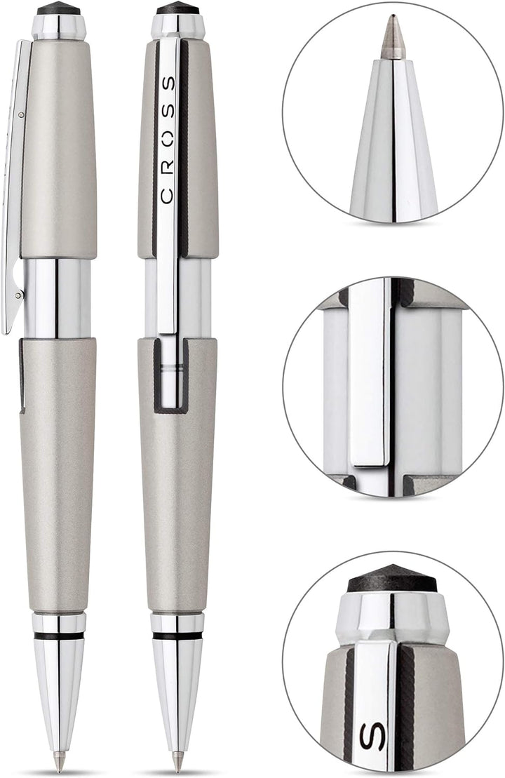 Cross Edge Rollerball (Strichstärke M, Schreibfarbe: schwarz, nachfüllbar) kometen-titan Kometen-Tit