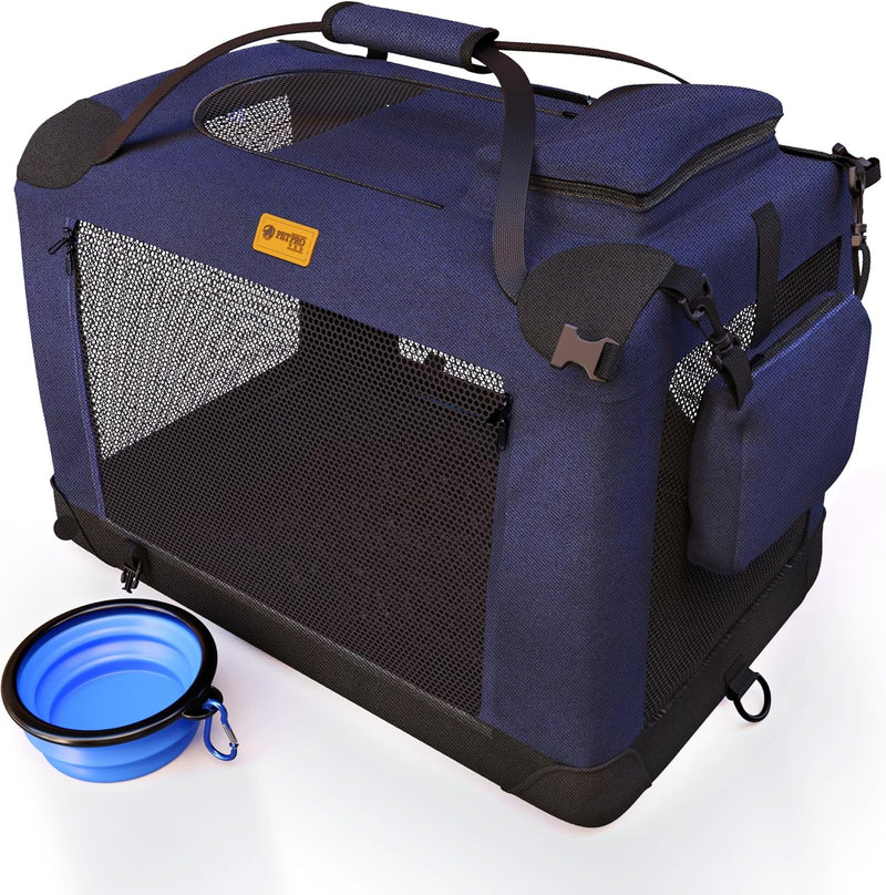 Dog Travel Crate Dog Carrier Pet Carriers for Dogs Small Dog Car Crate Carrier Collapsible Dog Crate