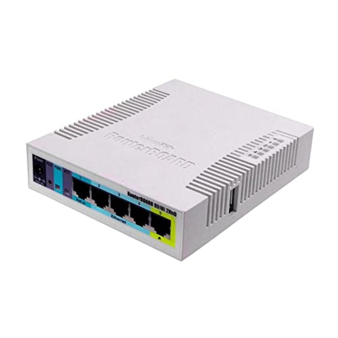 Mikrotik RB951Ui-2HnD White Power Over Ethernet (PoE)