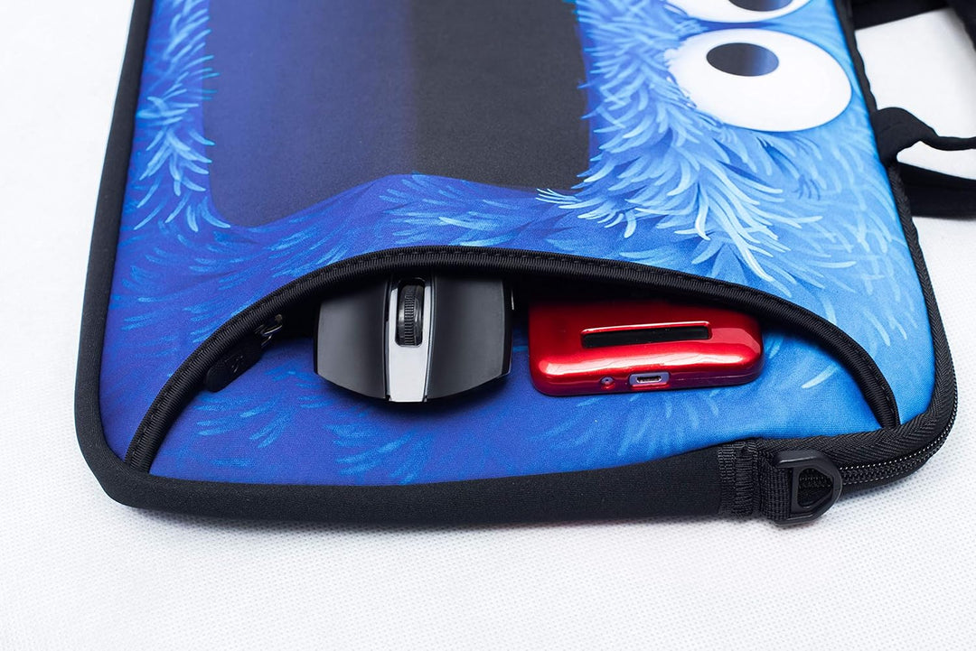 Funky Planet Wasserdichte Laptoptasche 17 Zoll - 17,3 Zoll Notebook Tasche aus Neopren - Laptop Case