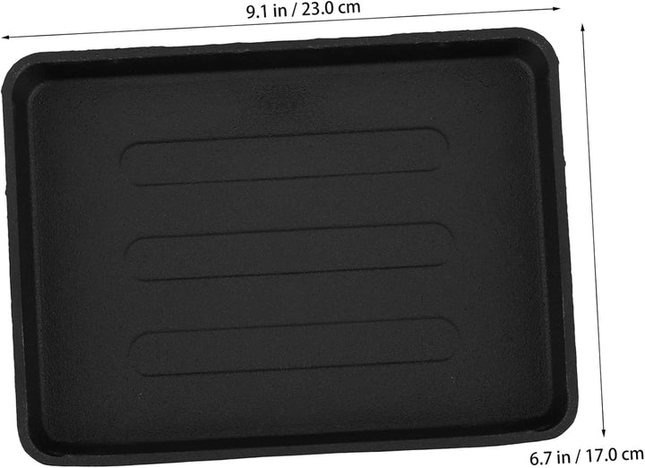 Vielseitige Rechteckige Gusseisen Grillplatte Für Outdoor Grillen - Ideal Für Steak Gemüse Und Meere