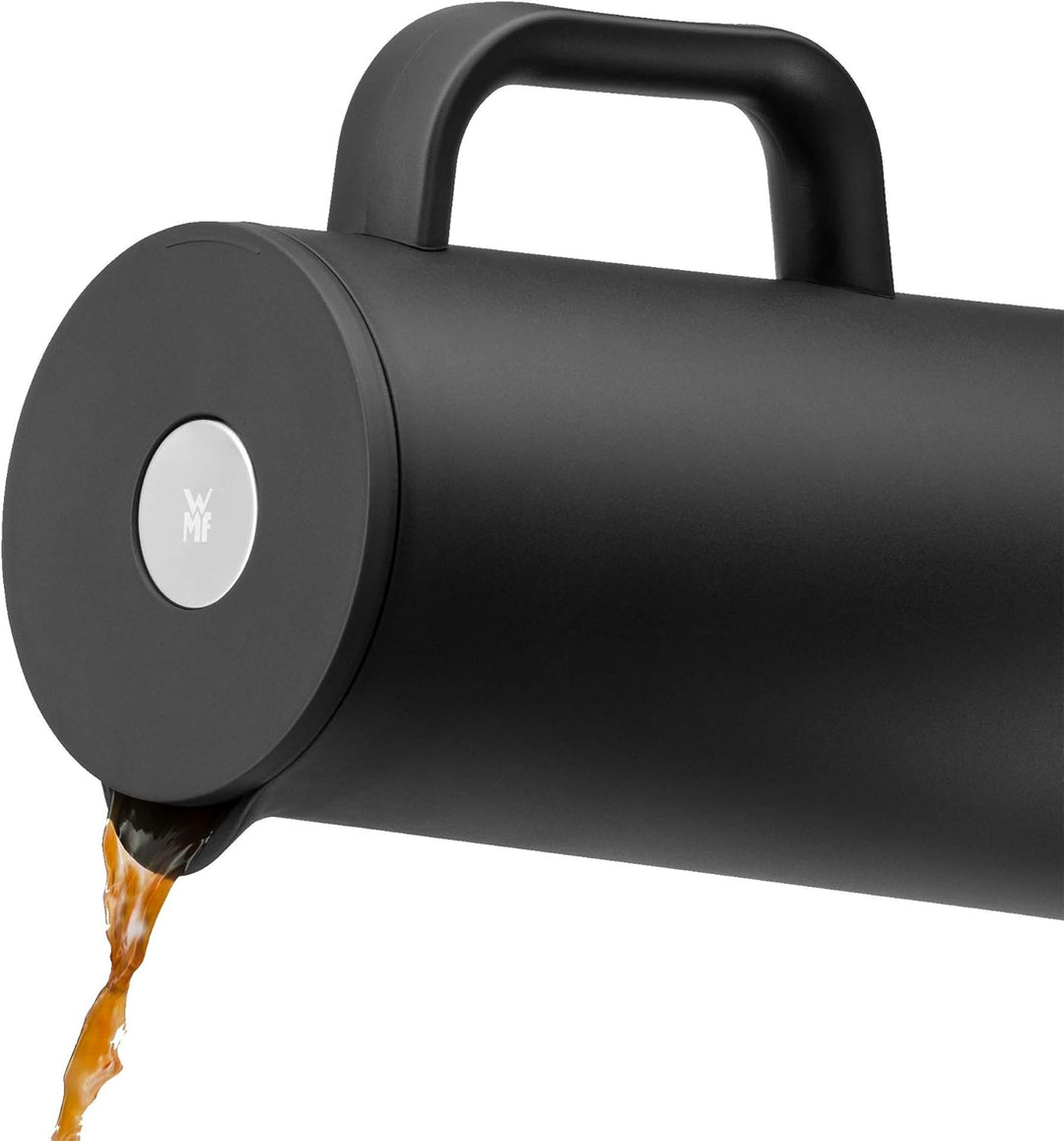 WMF Impulse Thermoskanne 1l, Isolierkanne für Kaffee oder Tee, Druckverschluss, hält Getränke 24h ka