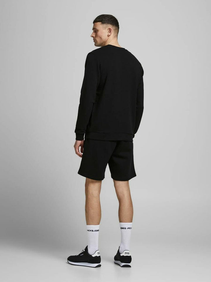 JACK &amp; JONES Herren Sweat Short JPSTNEWSOFT XS S M L XL XXL Blau Schwarz L Schwarz (Black), L Schwar