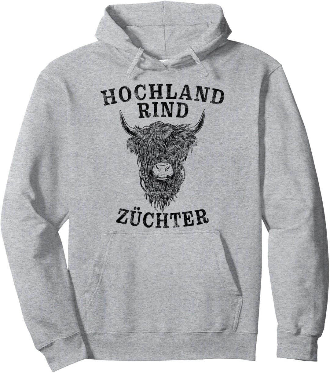 Highland Cattle Schottisches Hochlandrind Züchter Landwirt Pullover Hoodie