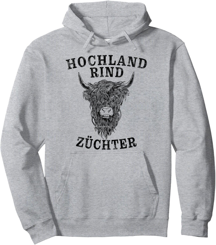 Highland Cattle Schottisches Hochlandrind Züchter Landwirt Pullover Hoodie