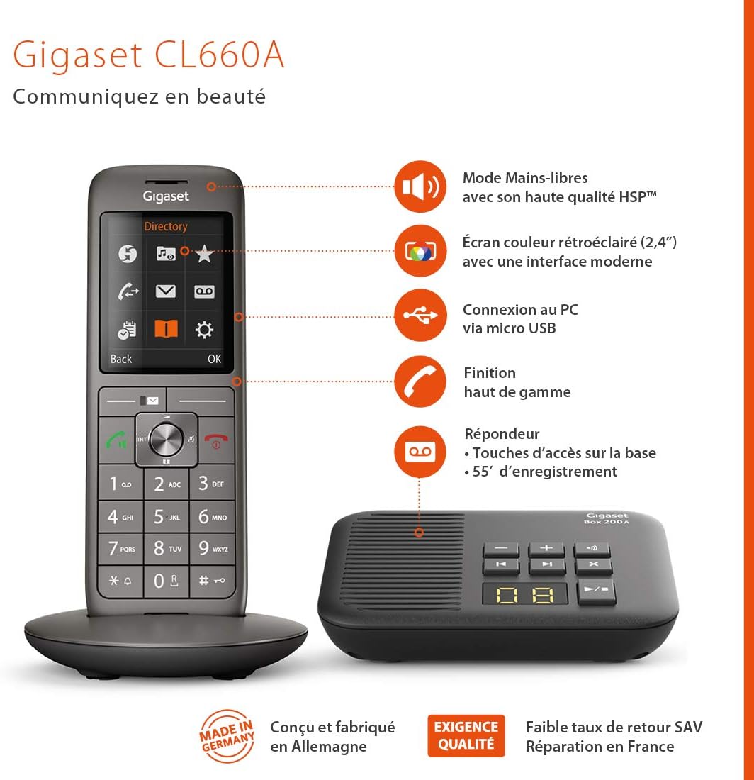 Gigaset CL660A [Französische Version] Solo Anrufbeantworter, Solo Anrufbeantworter